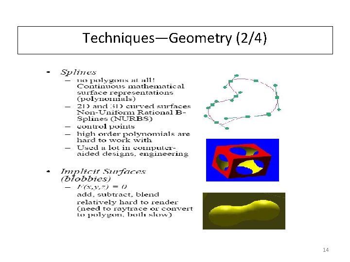 Techniques—Geometry (2/4) 14 