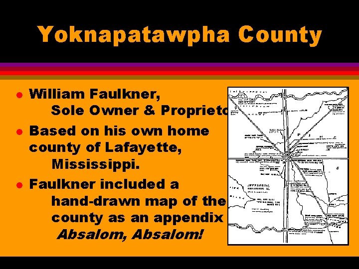 Introduction to Literature Lesson twelve Faulkner SelfIdentity Margarette