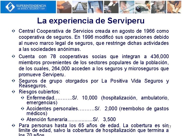 La experiencia de Serviperu Central Cooperativa de Servicios creada en agosto de 1966 como