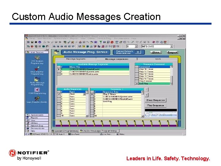 Custom Audio Messages Creation Leaders in Life. Safety. Technology. 22 