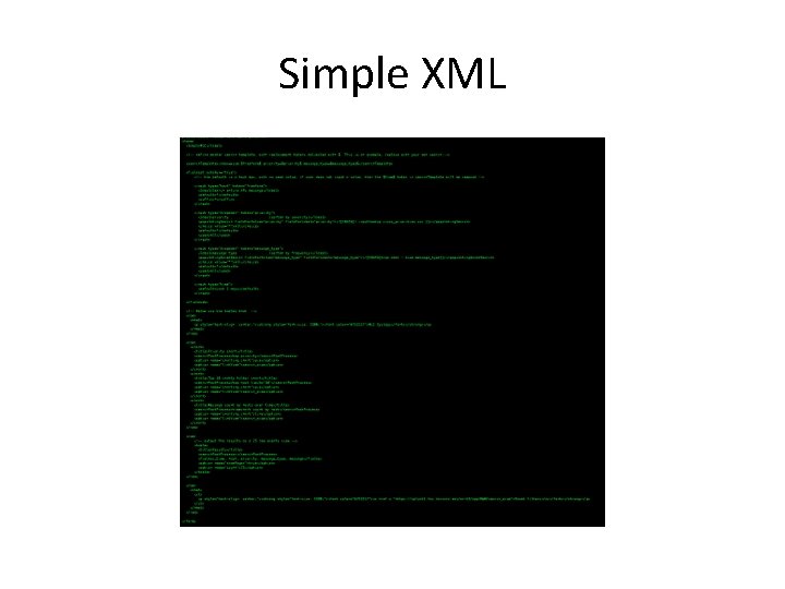 Simple XML 