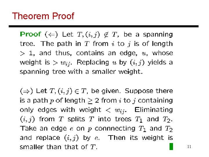 Theorem Proof 11 