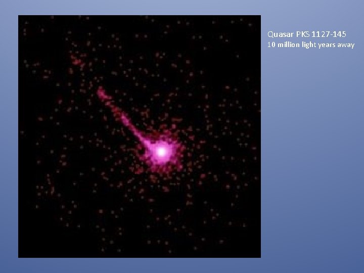 Quasar PKS 1127 -145 10 million light years away 