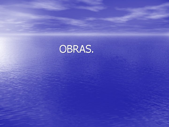  OBRAS. 