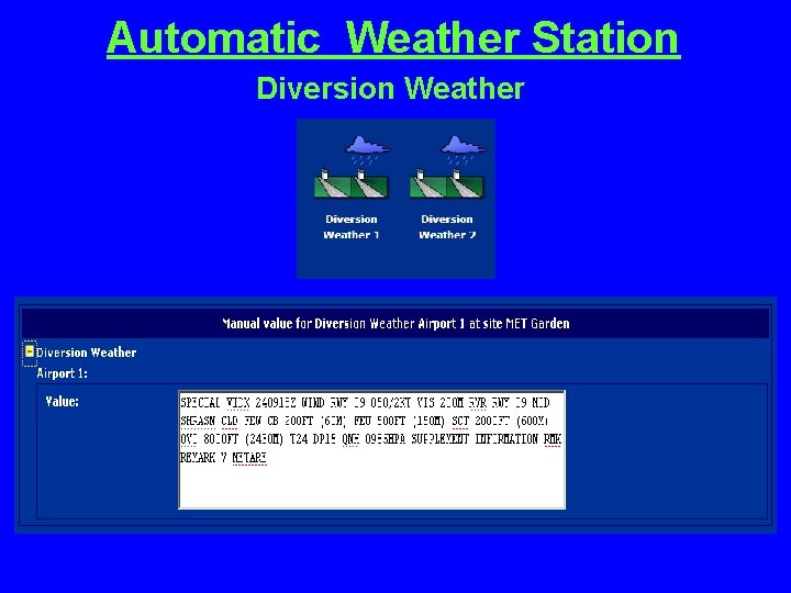 Automatic Weather Station Diversion Weather 