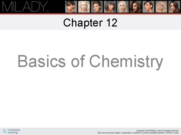 Chapter 12 Basics of Chemistry 