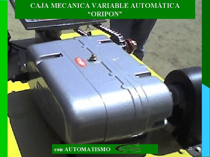 CAJA MECANICA VARIABLE AUTOMÁTICA “ORIPON” con AUTOMATISMO 28 