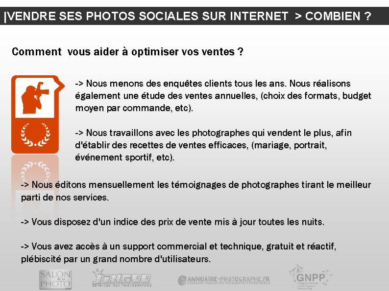 |VENDRE SES PHOTOS SOCIALES SUR INTERNET > COMBIEN ? Comment vous aider à optimiser
