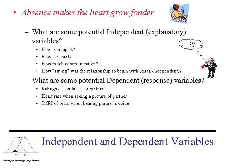  • Absence makes the heart grow fonder – What are some potential Independent