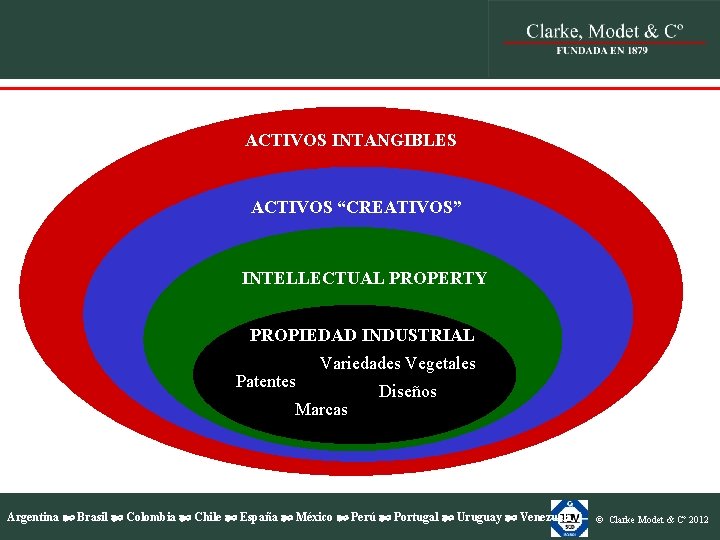 ACTIVOS INTANGIBLES ACTIVOS “CREATIVOS” INTELLECTUAL PROPERTY PROPIEDAD INDUSTRIAL Patentes Variedades Vegetales Marcas Diseños Argentina ACTIVOS INTANGIBLES ACTIVOS “CREATIVOS” INTELLECTUAL PROPERTY PROPIEDAD INDUSTRIAL Patentes Variedades Vegetales Marcas Diseños Argentina