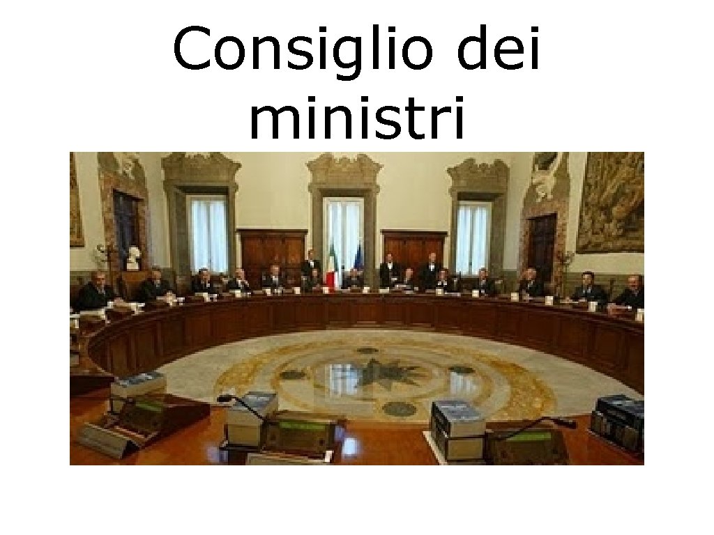 Consiglio dei ministri 