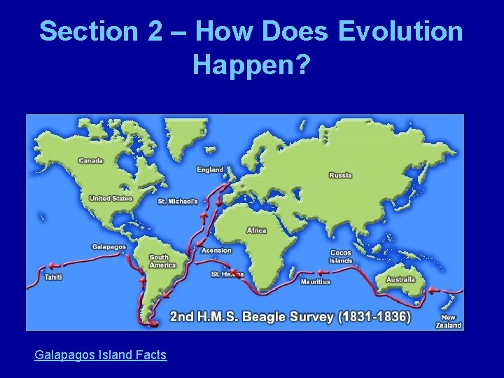 Section 2 – How Does Evolution Happen? Galapagos Island Facts 