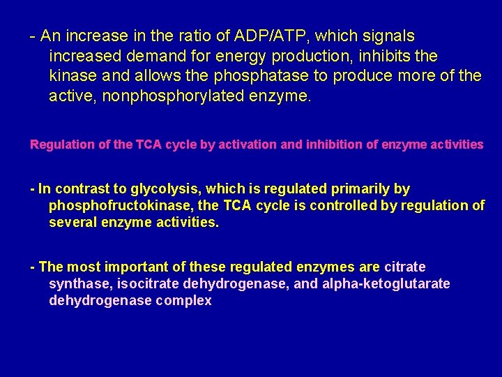 - An increase in the ratio of ADP/ATP, which signals increased demand for energy