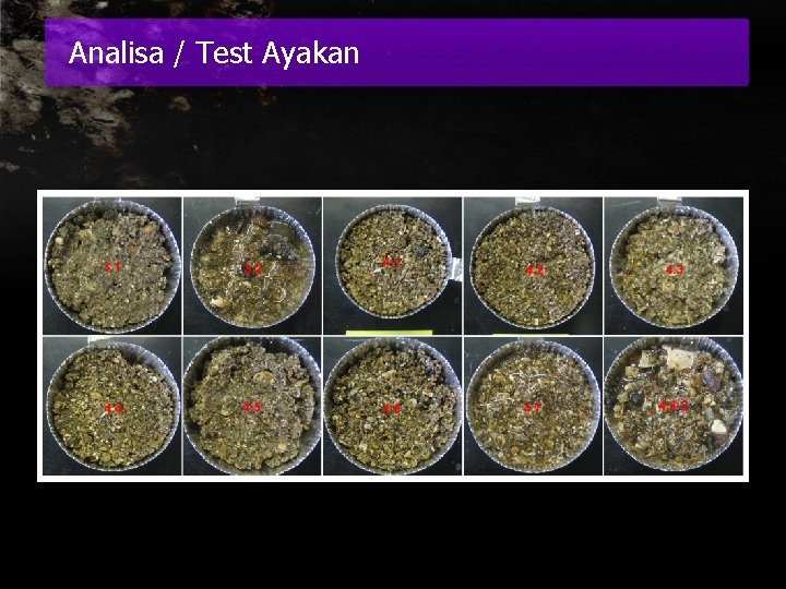 Analisa / Test Ayakan 