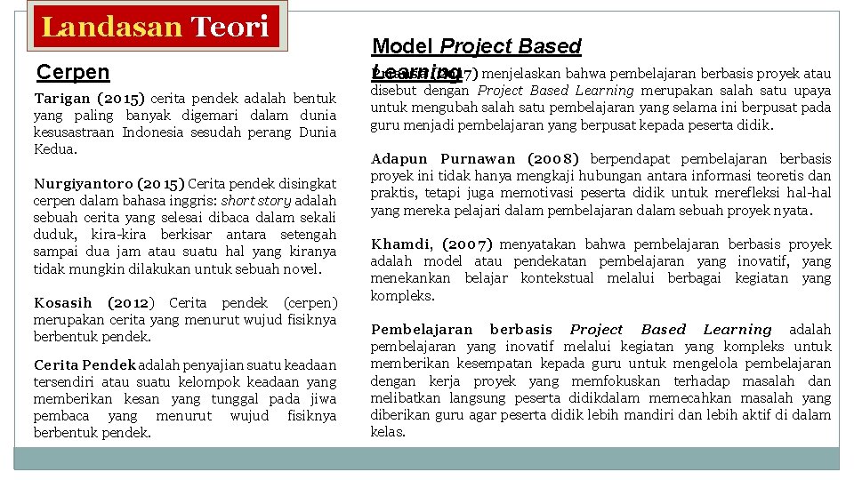 Project based learning adalah
