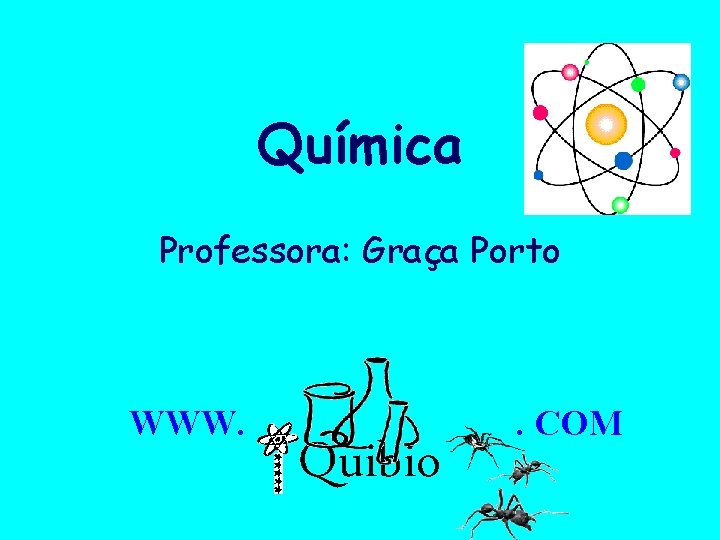 Química Professora: Graça Porto WWW. Quibio . COM Profa. Graça Porto 