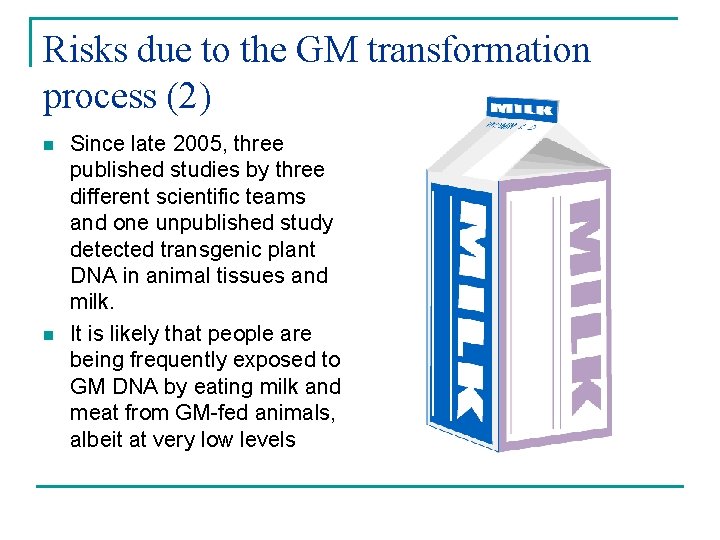 Risks due to the GM transformation process (2) n n Since late 2005, three