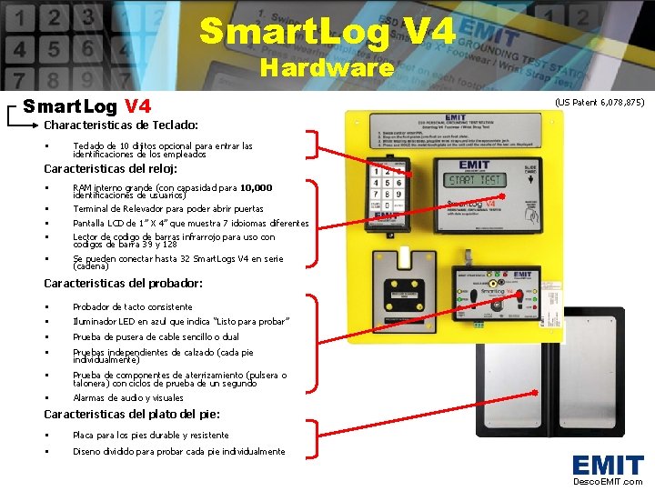 Smart. Log V 4 Hardware Smart. Log V 4 (US Patent 6, 078, 875)