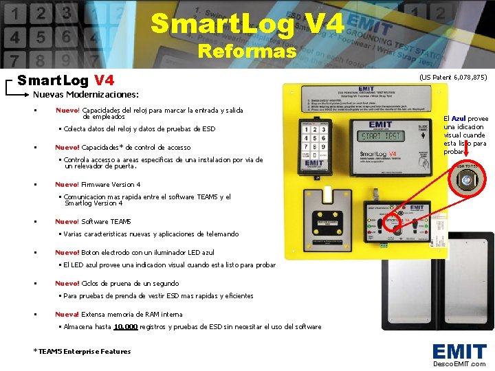 Smart. Log V 4 Reformas Smart. Log V 4 (US Patent 6, 078, 875)