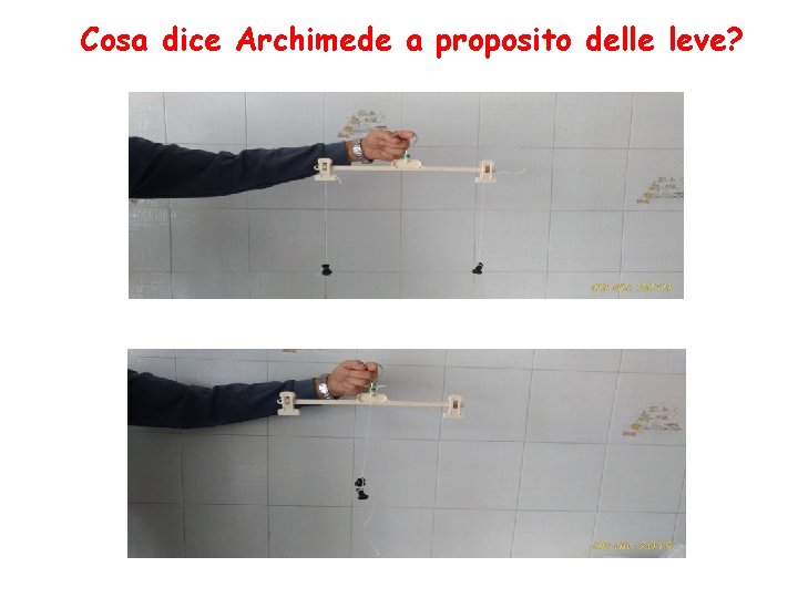 Cosa dice Archimede a proposito delle leve? 