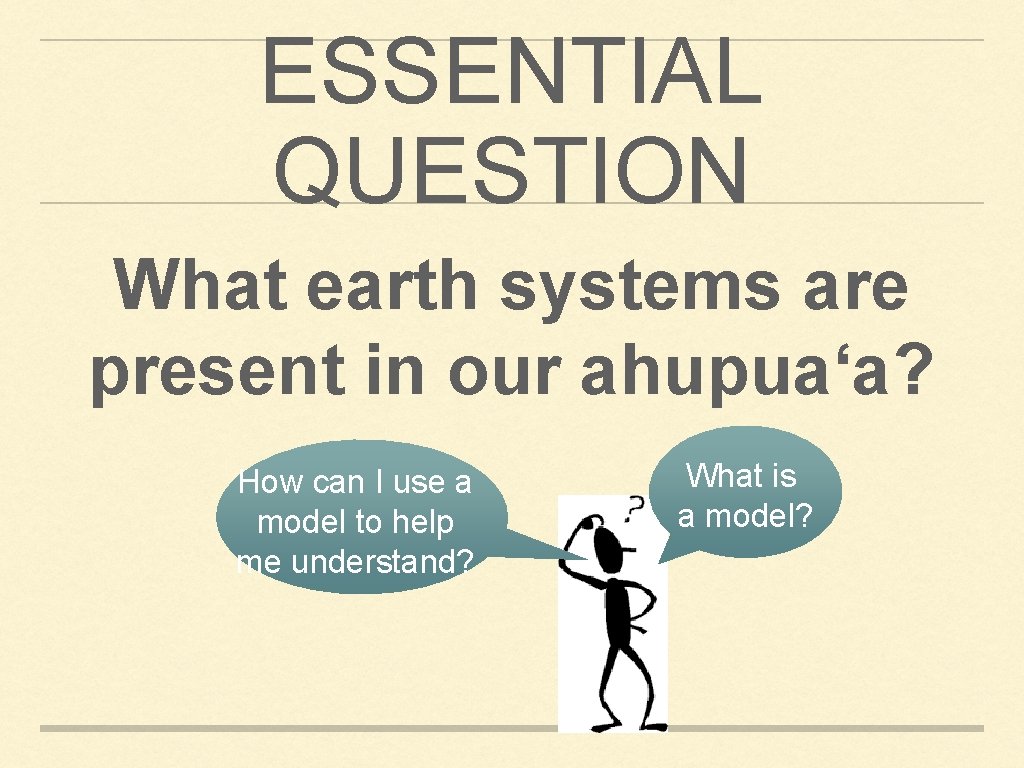 ESSENTIAL QUESTION What earth systems are present in our ahupuaʻa? How can I use