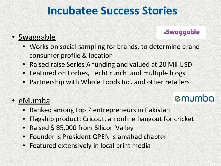 Incubatee Success Stories • Swaggable • Works on social sampling for brands, to determine