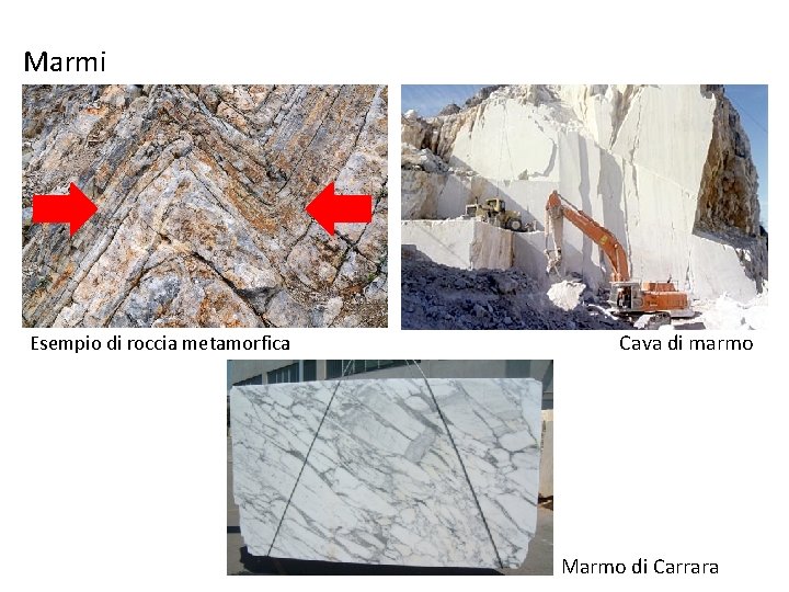 Marmi Esempio di roccia metamorfica Cava di marmo Marmo di Carrara 