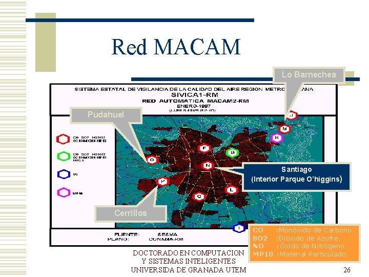 Red MACAM Lo Barnechea Pudahuel Santiago (Interior Parque O’higgins) Cerrillos DOCTORADO EN COMPUTACION Y