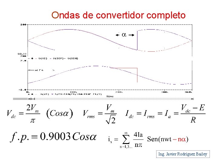 Ondas de convertidor completo a Ing. Javier Rodríguez Bailey 