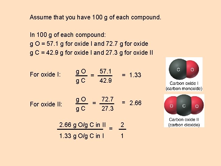 Assume that you have 100 g of each compound. In 100 g of each Assume that you have 100 g of each compound. In 100 g of each