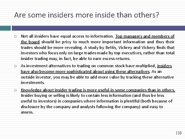 Are some insiders more inside than others? Not all insiders have equal access to