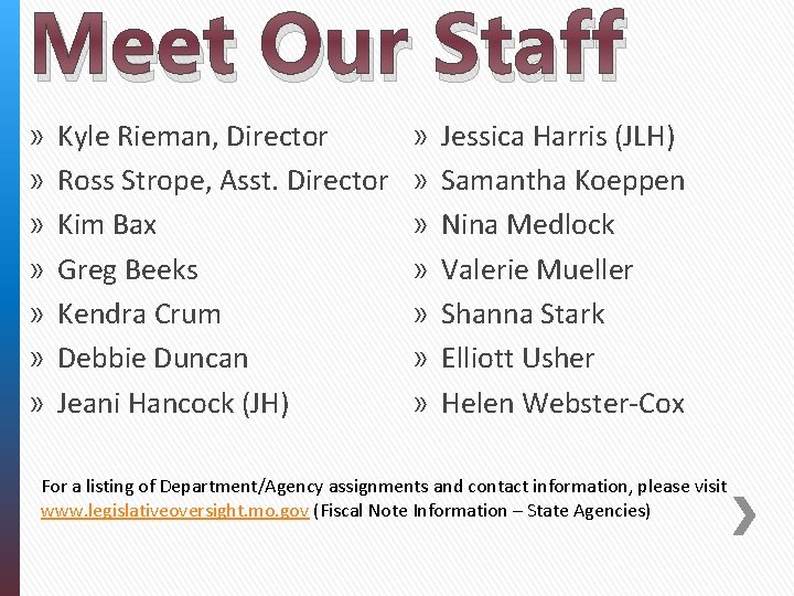 Meet Our Staff » » » » Kyle Rieman, Director Ross Strope, Asst. Director