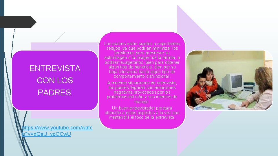 ENTREVISTA CON LOS PADRES. https: //www. youtube. com/watc h? v=d. Qe. U_yp. OCw. U ENTREVISTA CON LOS PADRES. https: //www. youtube. com/watc h? v=d. Qe. U_yp. OCw. U