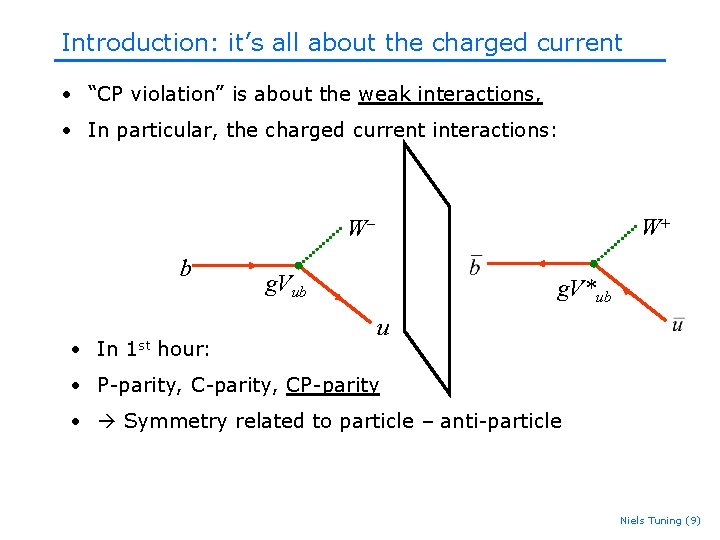 Introduction: it’s all about the charged current • “CP violation” is about the weak Introduction: it’s all about the charged current • “CP violation” is about the weak
