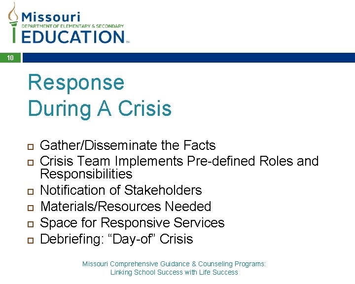 Schoolwide Crisis Management It Takes A Village Developed