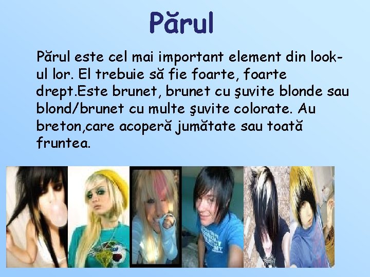 Părul este cel mai important element din lookul lor. El trebuie să fie foarte, Părul este cel mai important element din lookul lor. El trebuie să fie foarte,