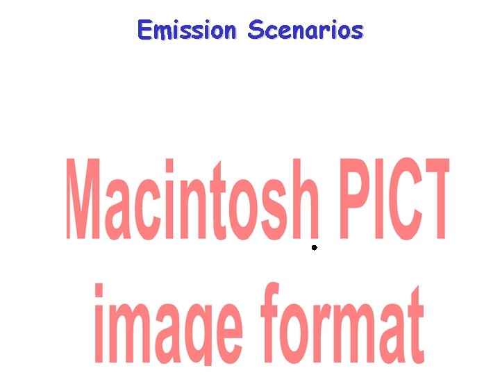 Emission Scenarios 