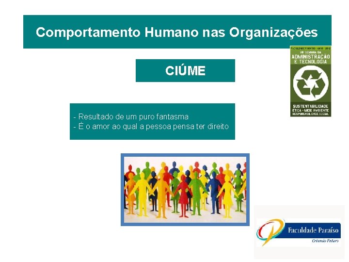 Comportamento Humano nas Organizações CIÚME - Resultado de um puro fantasma - É o