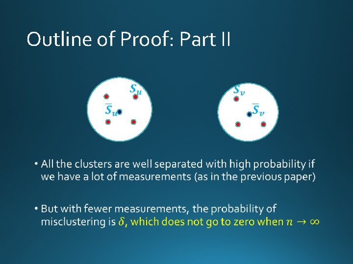 Outline of Proof: Part II • 