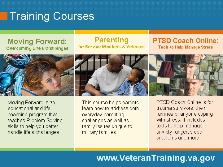 Training Courses Moving Forward: Overcoming Life’s Challenges Moving Forward is an educational and life