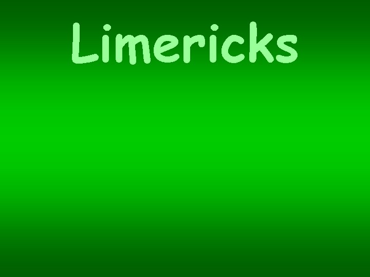 Limericks 