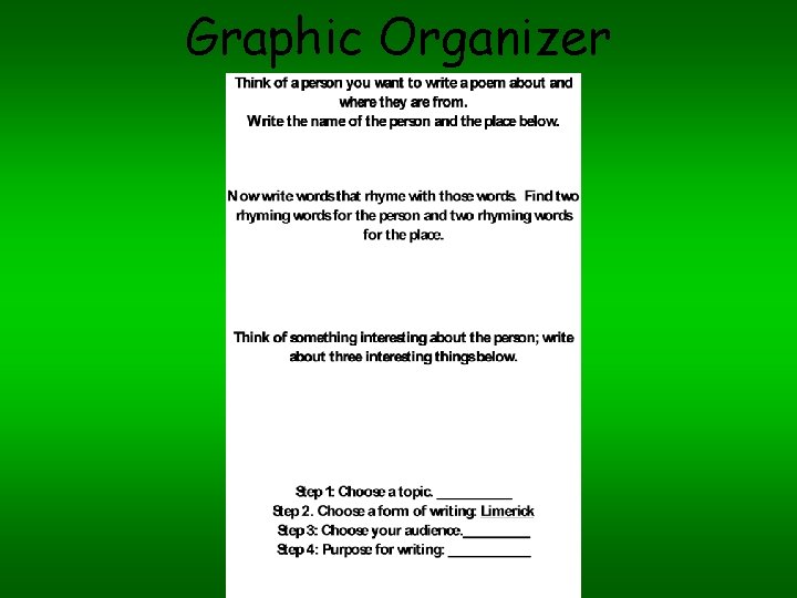 Graphic Organizer 