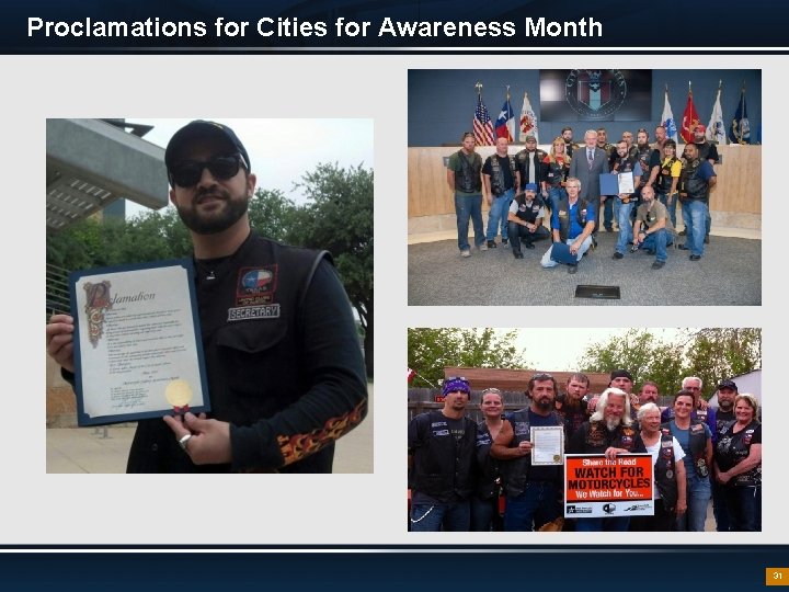 Proclamations for Cities for Awareness Month 31 