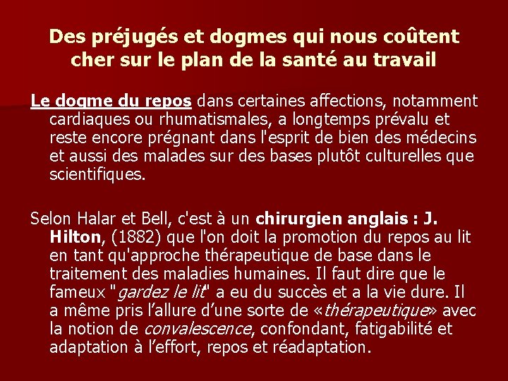 Des préjugés et dogmes qui nous coûtent cher sur le plan de la santé