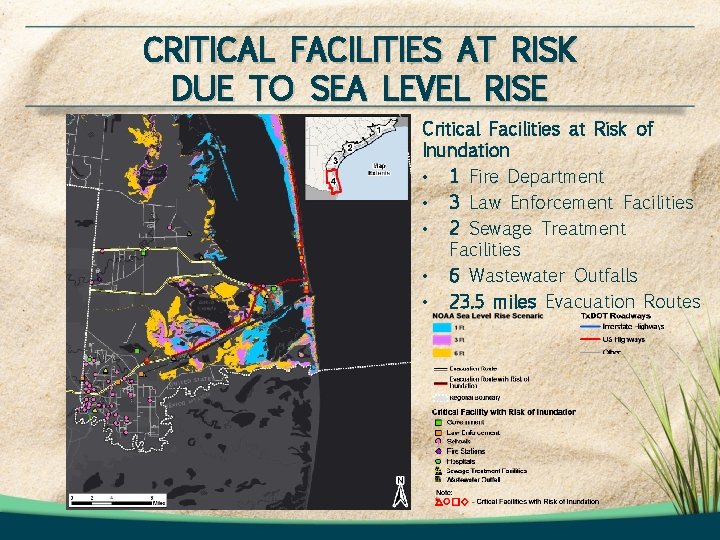 CRITICAL FACILITIES AT RISK DUE TO SEA LEVEL RISE Critical Facilities at Risk of CRITICAL FACILITIES AT RISK DUE TO SEA LEVEL RISE Critical Facilities at Risk of