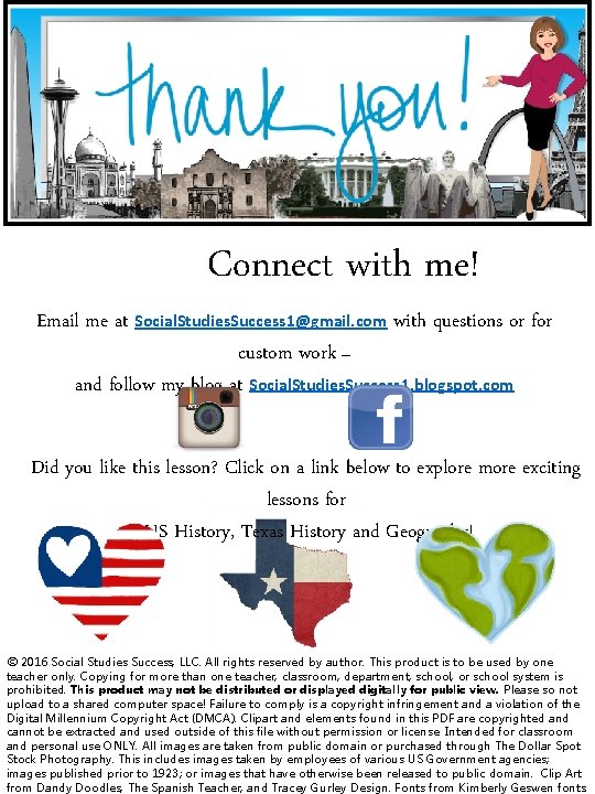 Connect with me! Email me at Social. Studies. Success 1@gmail. com with questions or Connect with me! Email me at Social. Studies. Success 1@gmail. com with questions or
