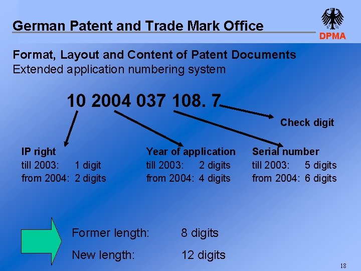 German Patent and Trade Mark Office DPMA Format, Layout and Content of Patent Documents