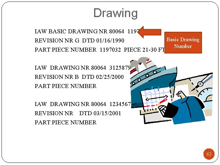 Drawing IAW BASIC DRAWING NR 80064 1197032 Basic Drawing REVISION NR G DTD 01/16/1990