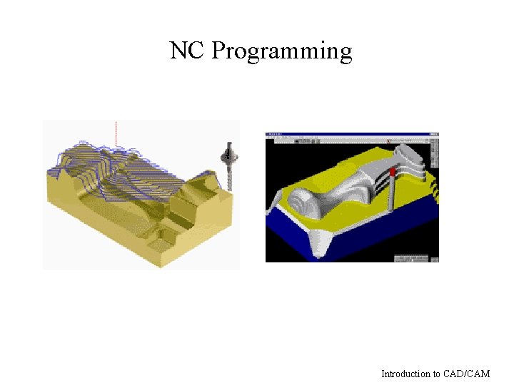 NC Programming Introduction to CAD/CAM 