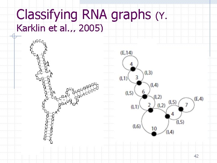 Classifying RNA graphs (Y. Karklin et al. , , 2005) 42 Classifying RNA graphs (Y. Karklin et al. , , 2005) 42